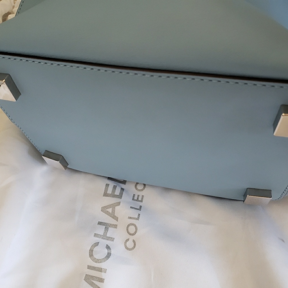 Michael kors light blue miranda collection bag - Picture 8 of 8